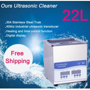 100W Electric Desktop Ultrasonic Jewellery Cleaner , 40KHZ Heated Ultrasonic