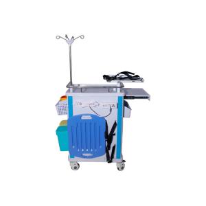 Mobile Emergency Cart , Hospital Ward Crash Trolley With Drawers