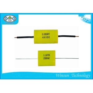 Small Size Metallized Polyester Capacitor High Voltage , CBB20 Axial Film