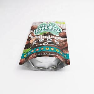 Biodegradable waterproof LDPE 3 sides seals slide custom printed k bags