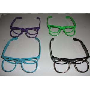 Thicken Lense 3D Fireworks Glasses , Plastic Diffraction Glasses