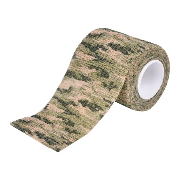 Outdoor Hunting Camping Heat Resistant Camo Self Adhesive Tape with Non-woven Fabrics