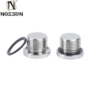 Stainless Steel Pipe Plug DIN908 Hex Socket Head Screw Plugs Internal Drive