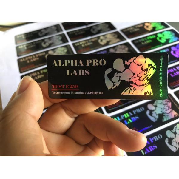 Buy Rolls / Sheets Packaging 10ml Vial Labels Hologram Waterproof Durable at wholesale prices