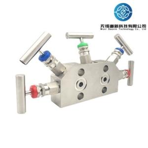 1/2 NPT Dp Transmitter Manifold 5 Way Manifold For Pressure Transmitter
