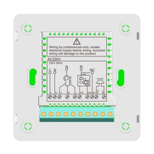 White / Blue Backlight Digital Fan Coil Thermostat Air Conditioning System