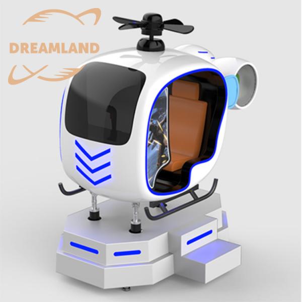 Buy 9D VR Helicopter Simulator 280x125x220cm Indoor Amusement Ride at wholesale prices