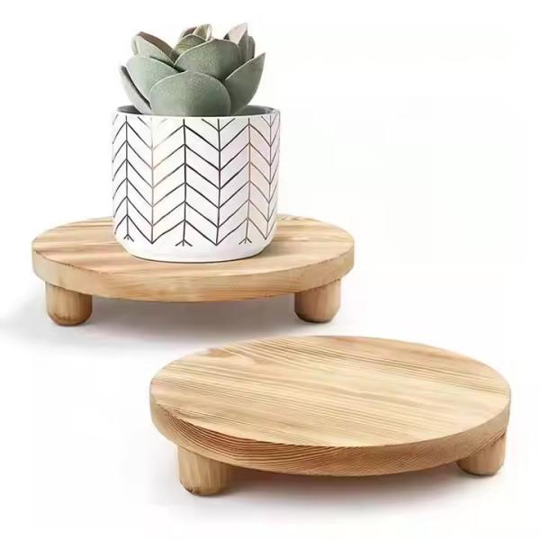 Wholesale Indoor Flowerpot Stand Stylish Flower Stand with Wood Planter Holder
