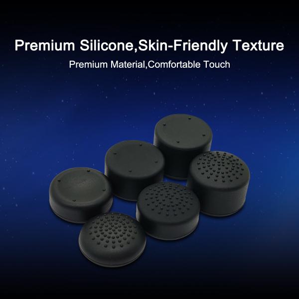 3D Anti-Slip 6 in 1 High low Combos Silicone Thumbstick Grip Joystick Caps for Nintendo Switch 2