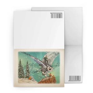 Christmas Design Lenticular Gift Cards 3D Effect Customised 12x17cm Fold