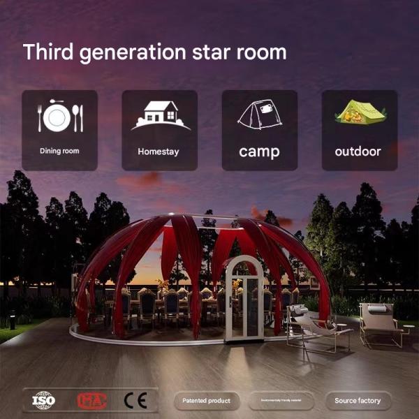 Camping camping leisure people outdoor star room Tourist camping area star bubble house