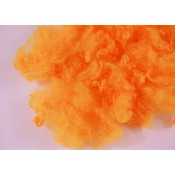 Dope Dyed Recycled Polyester Staple Fiber Anti Distortion For Cloth Interlining