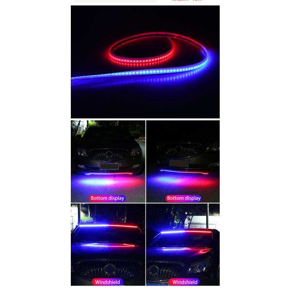 2pcs 12V Car LED Day Time Running Light Flexible Waterproof Strip Headlights DRL