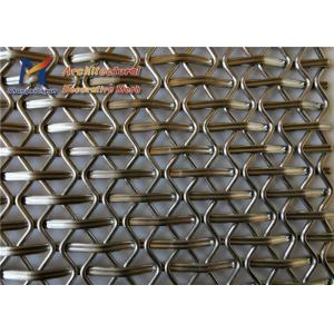 5mm Bronze Architectural Woven Wire Mesh Museums Facade