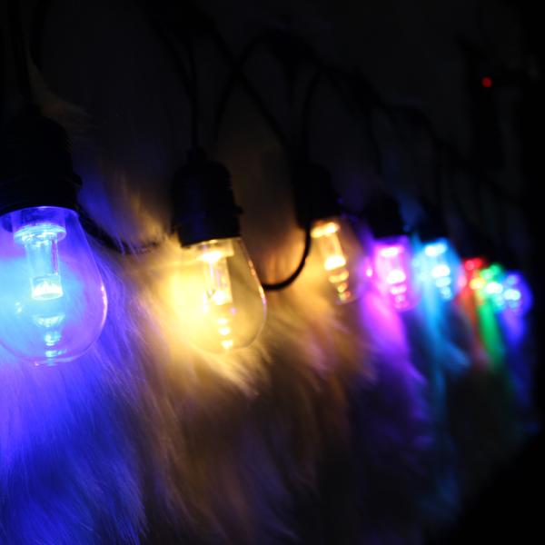 Waterproof Heavy Duty Outdoor RGB LED String lights Connectable Festoon for Party Garden Christmas Holiday Garland Cafe