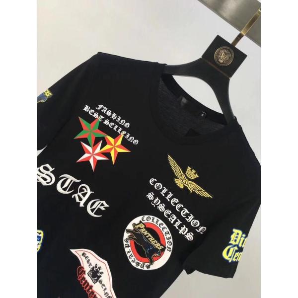 Best quality custom print men's fashion t shirt printing boys black t-shirt hip