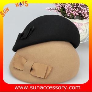 Hot sale Fashion 100% Australia wool felt ladies beret hats ,Red beret hats with