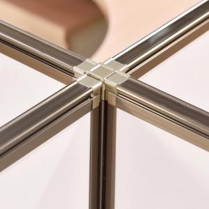 Open L Shape Call Center 4 Person Office Cubicle Size 1200*600*1200 Mm