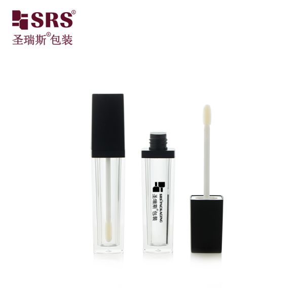 SLS011-8ML Square Luxury Portable Empty Lip Gloss Liquid Highlight Bottle Applicator