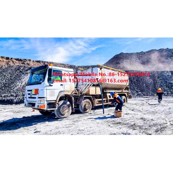 Buy Ordinary High charge capacity Tread Bulk Trucks 15/20/25Ton Heavy Ammonium oil explosive ANFO Truck MMU MEMU For Mongolia DR CONGO PERU Ghana Mining Blasting With safety reliability at wholesale prices