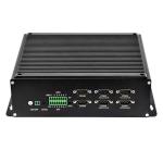 Black Aluminum Industrial Mini PC 2x DDR4 SODIMM slots Industrial Embedded Box