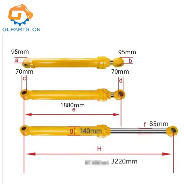 31N5-50131 31Y1-20200 Aftermarket Hydraulic Cylinders R180LC-7 Hyundai Excavator
