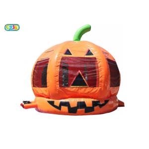 Fireproof Commercial Inflatable Pumpkin Jumping Castle Bounce Lightweight