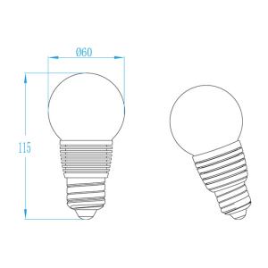 6W 85V - 265V CE, RoHS LED bulb light Lamp Bulbs