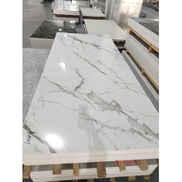 4*8 Ft UV PVC Marble Sheet Waterproof Hot Stamping/3D Printed Indoor Panels UV Boards