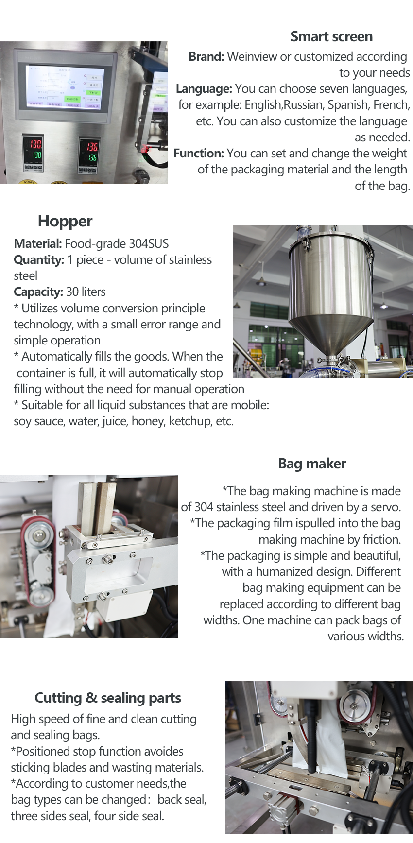 Automatic Machine Packing Ketchup Weighing Filling Packing Machine