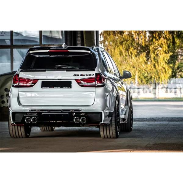 For BMW X5 X5M Wide-body Kit X5 X5M Upgraded RD Carbon Fiber Style Front and Rear Bumper Spoiler Hood Widebody Kit