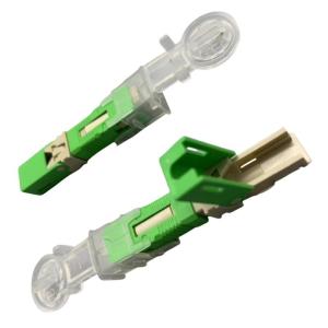 FTTH Fast SC APC Fiber Optic Quick Wire Connector SC UPC Connector Length 50mm