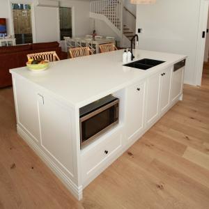 Modern Modular Lacquer Kitchen Cabinet Custom White Shaker Easy Clean