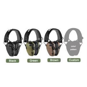 Electronic Noise Reduction Sound Amplification Earmuff Protection Muffs Noise