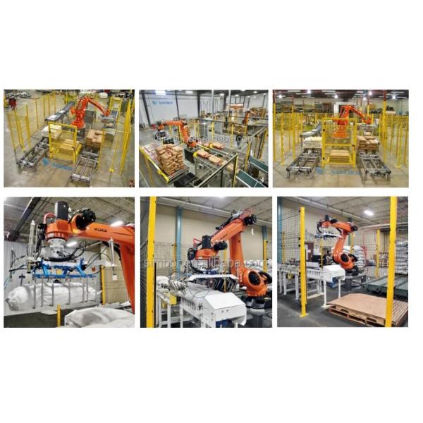 pneumatic gripper for robotic arm pallet stacking handling robot packaging production line