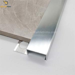 China 25mm Tile Trim Baseboard Bullnose Edge Tile Stair Nose Treads Straight Aluminium on sale