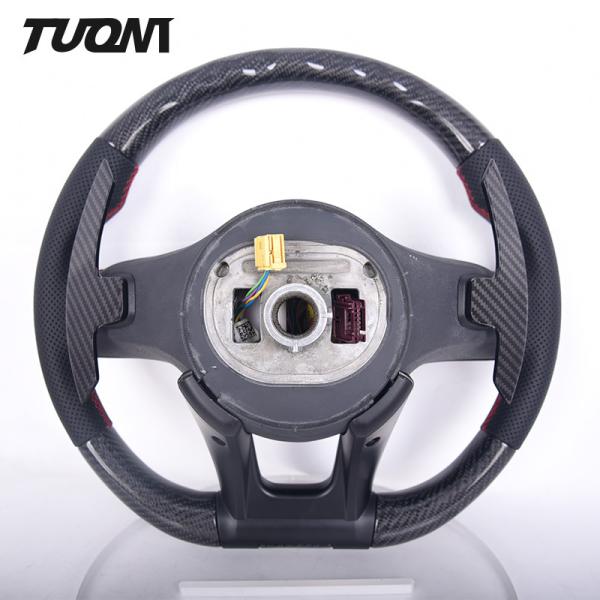 Perforated Leather Mercedes Benz Steering Wheel Carbon Fiber