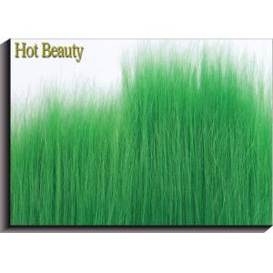 Green 100% Remy Virgin Human Hair , Straight Peruvian Weave Bundles