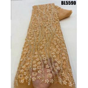 Wholesale price embroidery fabric chantilly fabric african french lace fabric