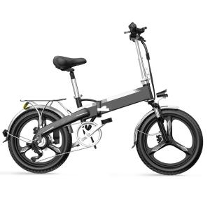 Aluminum Alloy Lightest Full Suspension Ebike , 7Speed Electric Bike 20in