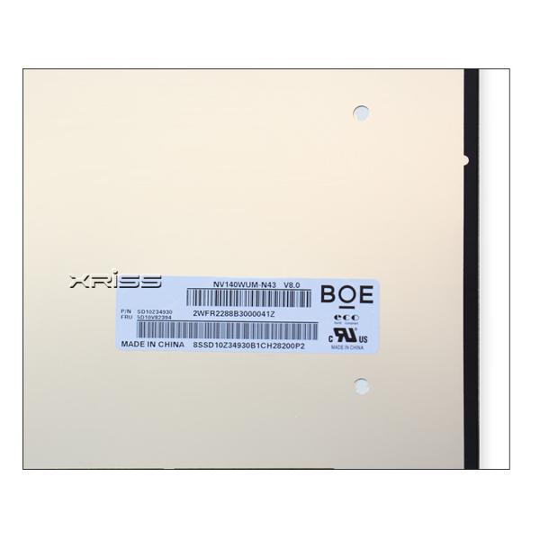 14.0" Laptop LCD Screen NV140WUM-N43 For ThinkPad