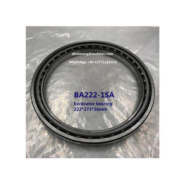 BA222-1SA excavator bearing thin section angular contact ball bearing 222*273*26mm
