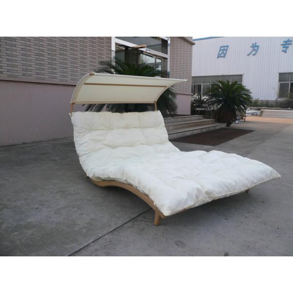 Buy Rattan Daybed Chaise Lounge Set , Resin Wicker Patio Furniture at wholesale prices