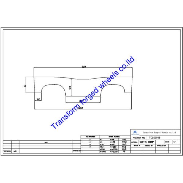 TC200008 20 inch forged center disk blanks