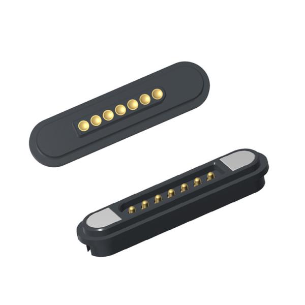 Buy Spring Load Magnets Connector Pitch 2.2 MM Male Female 7 Pin Magnetic Pogo Pin Connector at wholesale prices