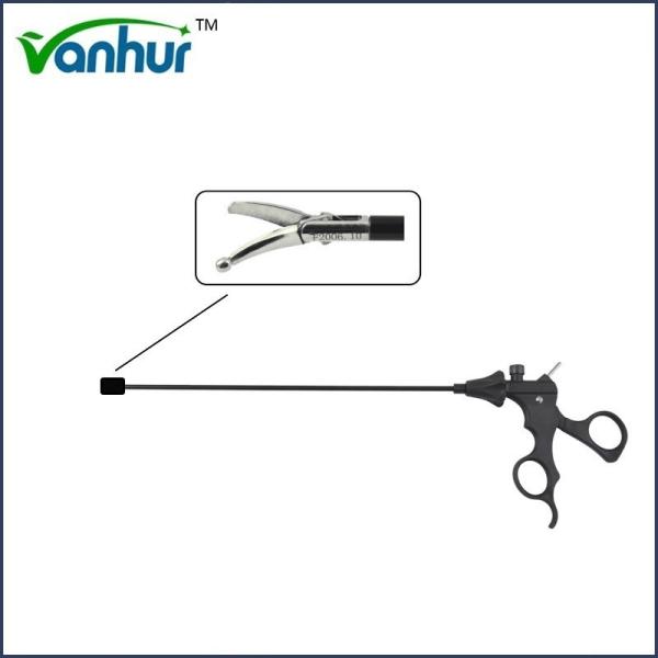 Buy Adult Group Abdominal Laparoscopic Instruments Curved Scissors 5mm with Ball at wholesale prices