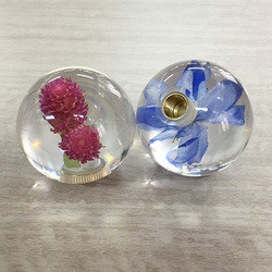 Dry Flower Gear Shift Knob , Dia70mm Clean Dandelion Gear Knob