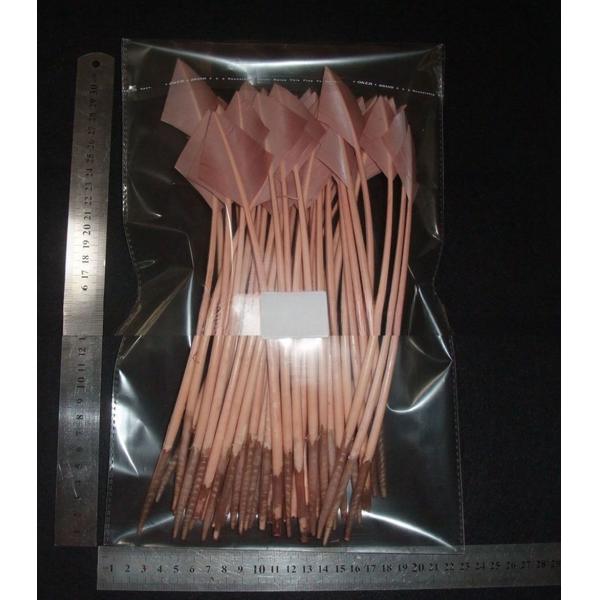 Dyed Arrow Head Striped Turkey Feather Quill with Silk Screen Printing