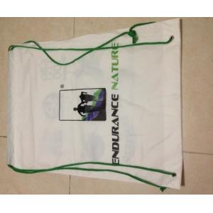 Hotel Travel Biodegradable Laundry Bags Customized Logo Drawstring