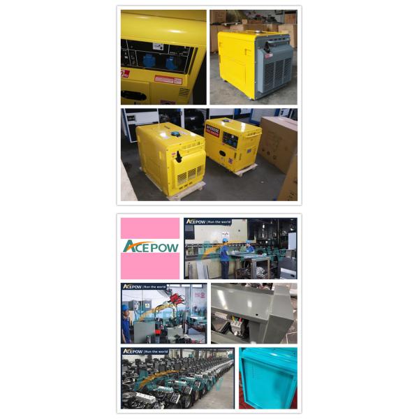 Soundproof 5KW 5KVA 120V Air Cooled Diesel Generator